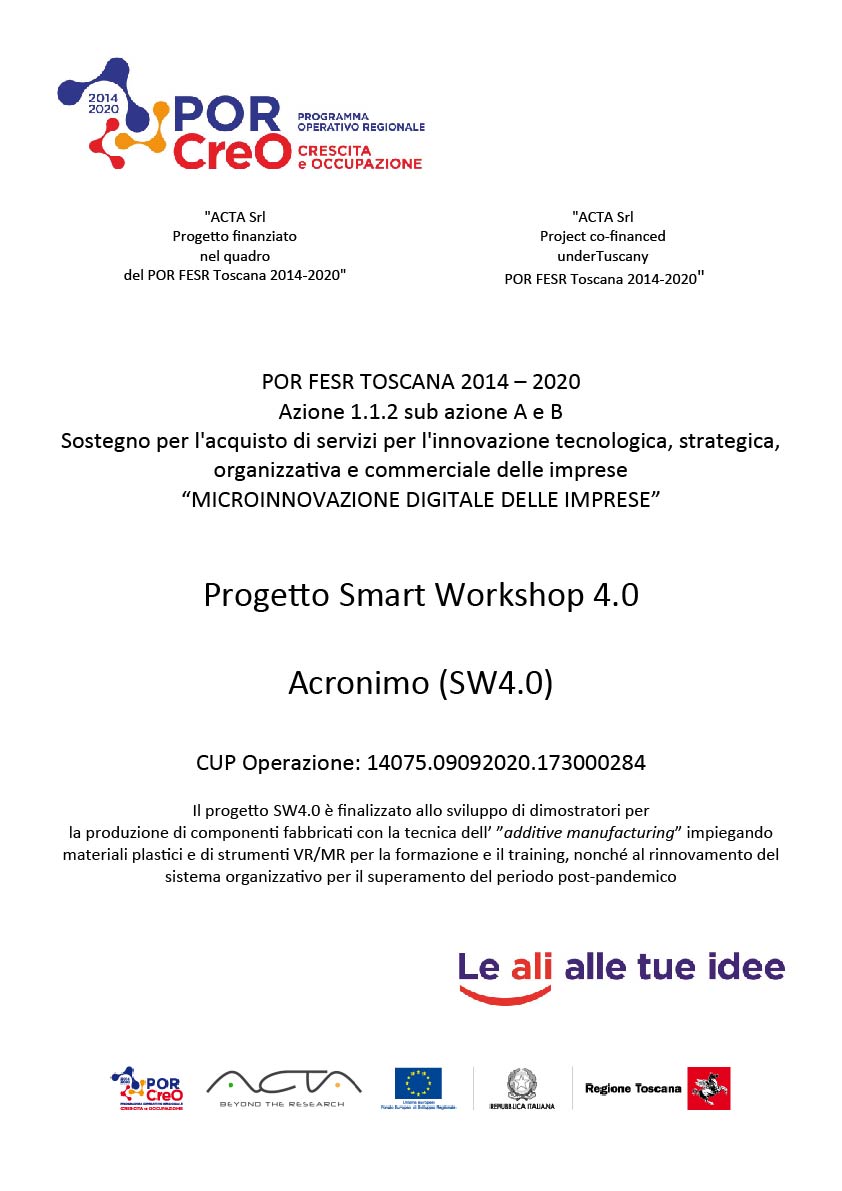 Funding of the project “Microinnovazione digitale delle imprese”